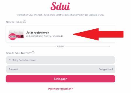 Anmeldung Sdui